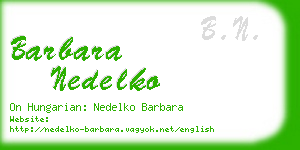 barbara nedelko business card